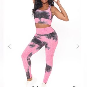 Legging and sports bra set from Fashion Nova